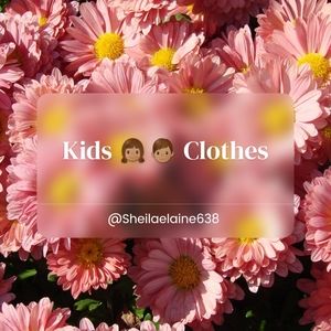 Kids clothes below this sign